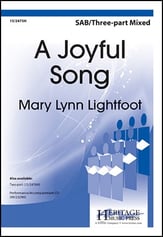 A Joyful Song Three-Part Mixed choral sheet music cover